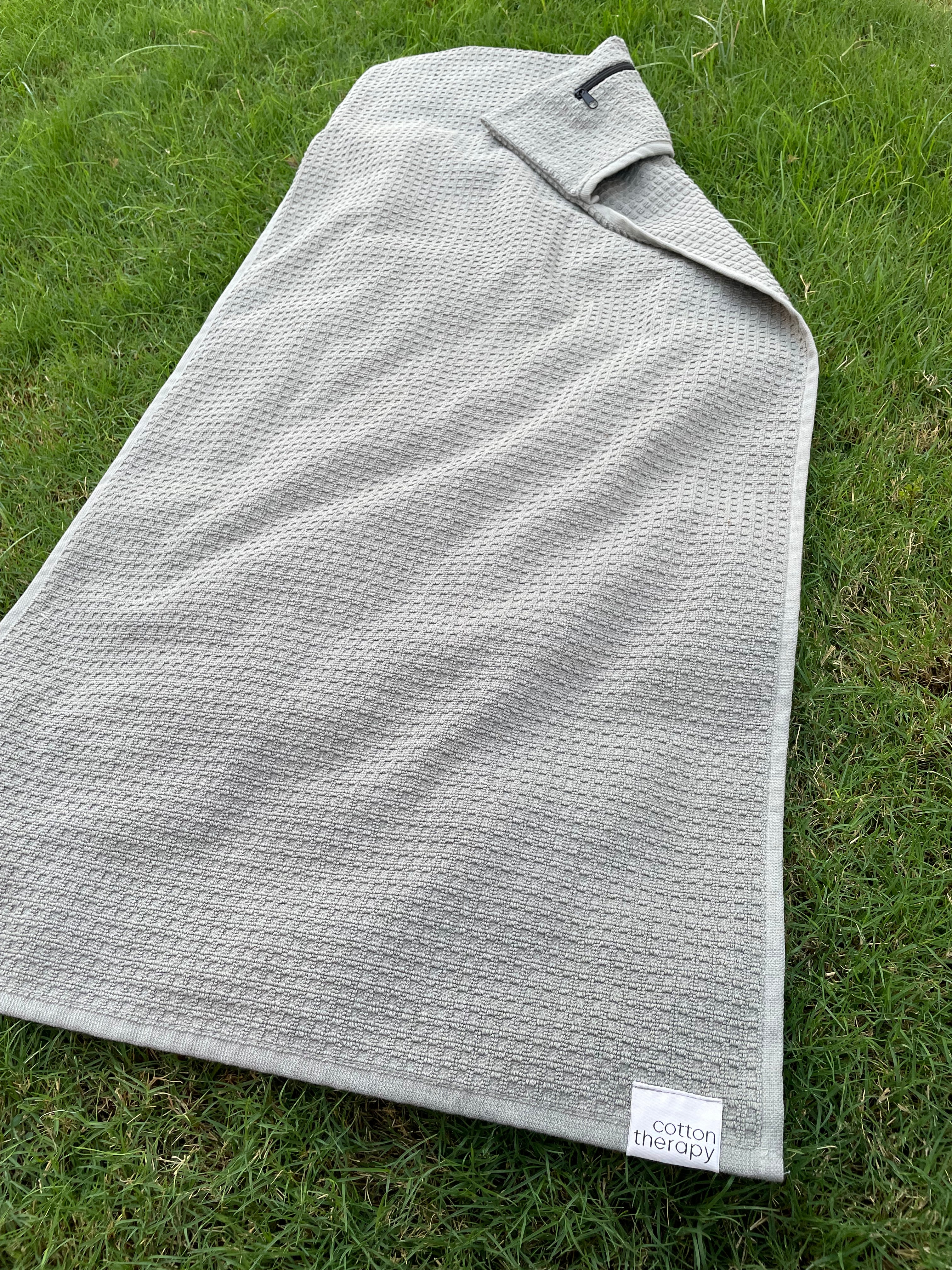 Fitpro 50x100 Cm Fermuarlı Cepli Spor Fitness Havlusu